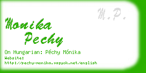 monika pechy business card