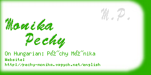 monika pechy business card